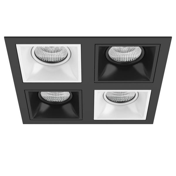 

Встраиваемый светильник Lightstar Domino D54706070607, Черно-белый, Domino D54706070607