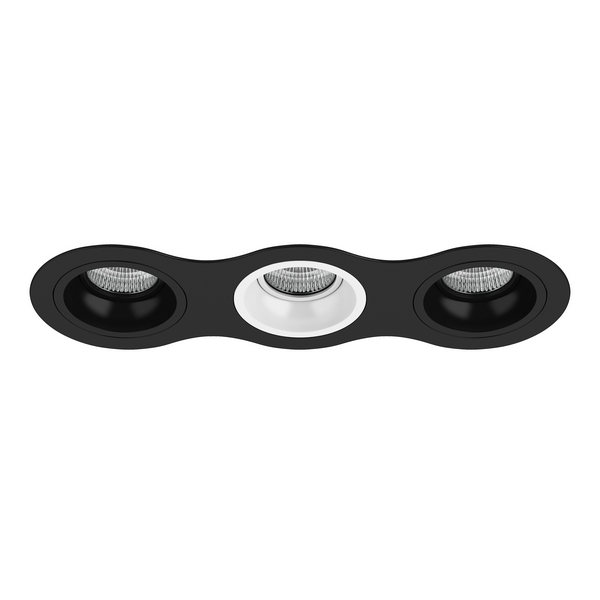

Встраиваемый светильник Lightstar Domino D637070607, Черно-белый, Domino D637070607