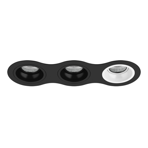 

Встраиваемый светильник круглый Lightstar Domino D637070706, Черно-белый, Domino D637070706