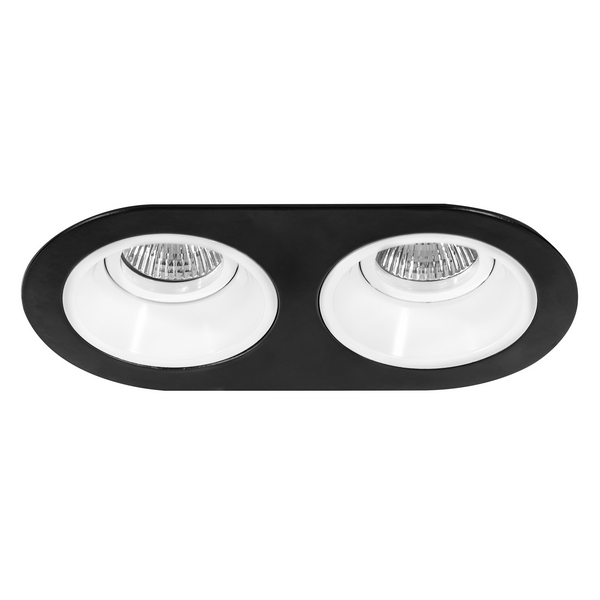 

Встраиваемый светильник круглый Lightstar Domino D6570606, Черно-белый, Domino D6570606