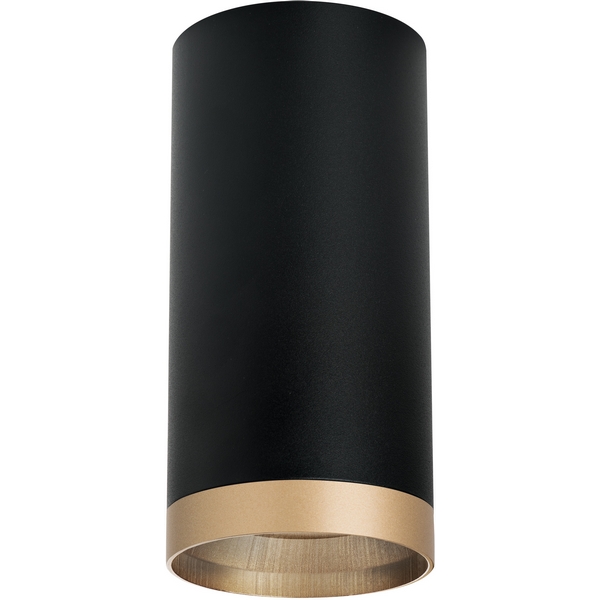 

Точечный накладной светильник (216487+203490) Lightstar RULLO R6487490, Черный, RULLO R6487490