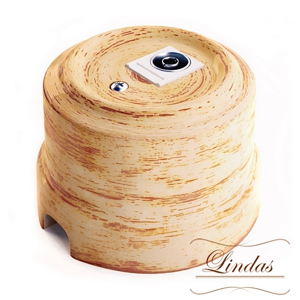 

Розетка TV декор Кедр 32524 (Lindas), 32524