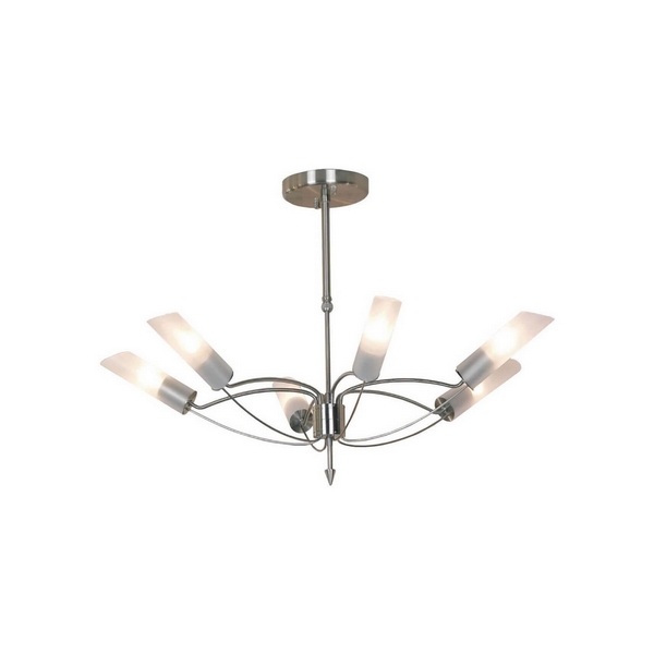 

Большая потолочная люстра Lussole Loft Lano GRLSA-2813-06, Никель, Lano GRLSA-2813-06