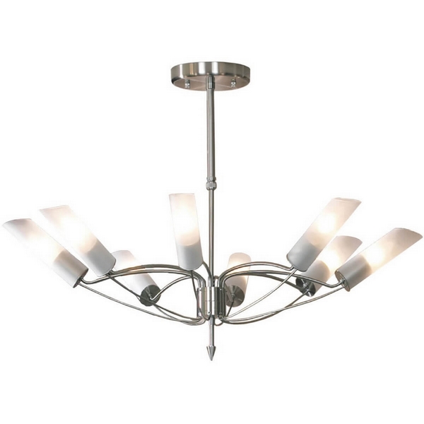 

Большая потолочная люстра Lussole Loft Lano GRLSA-2813-08, Никель, Lano GRLSA-2813-08