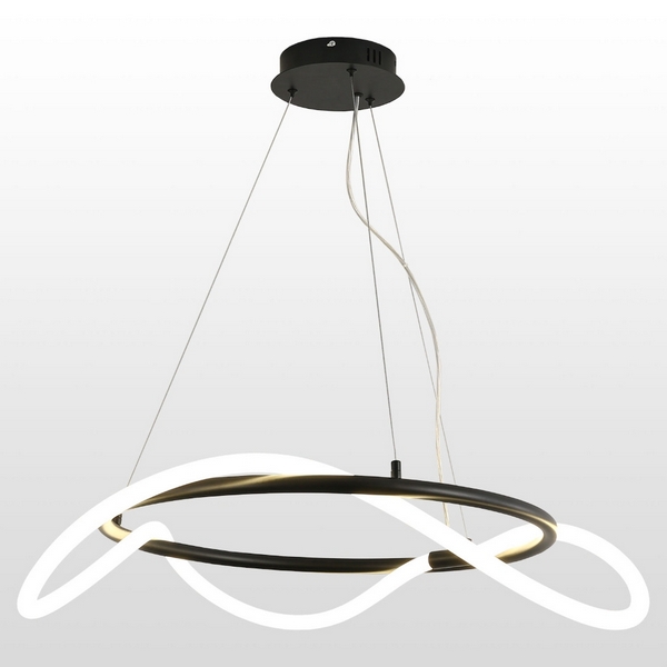 

Подвесная люстра IP21 светодиодная Lussole Loft River LSP-8391 кольцо, Черный, River LSP-8391