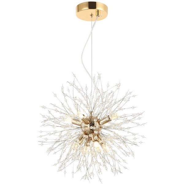 

Подвесная люстра IP21 Lussole Loft Davie LSP-8777, Прозрачный, Davie LSP-8777