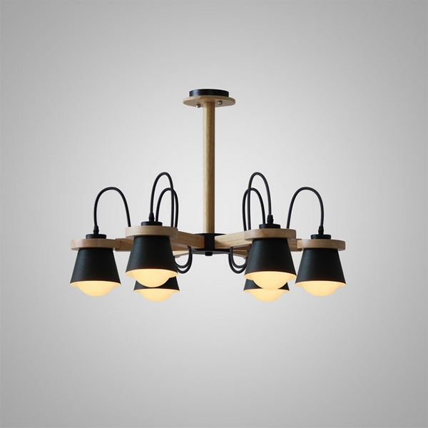 

Потолочная люстра на штанге E27 Lu Carte Talia LC-11-0600, Черный, Talia LC-11-0600