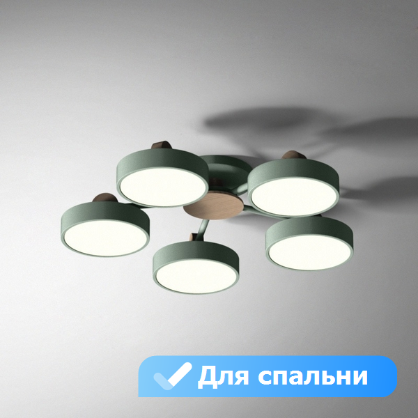 

Потолочная светодиодная люстра с пультом управления для спальни Lu Carte LC-11-0653, Зеленый, LC-11-0653