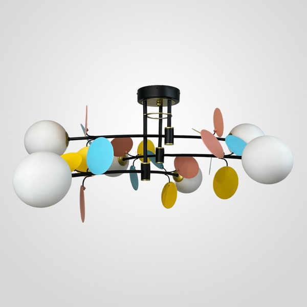 

Потолочная люстра на штанге E27 Lu Carte LC-11-1310, Разноцветный, LC-11-1310