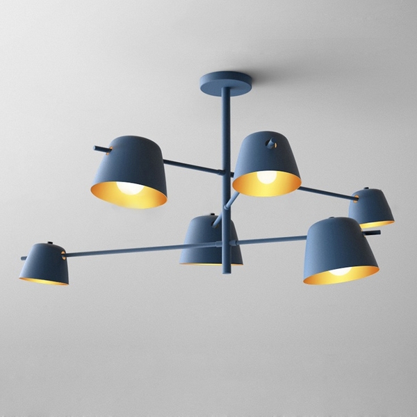 

Потолочная люстра на штанге E27 Lu Carte LC-11-1390, Синий, LC-11-1390