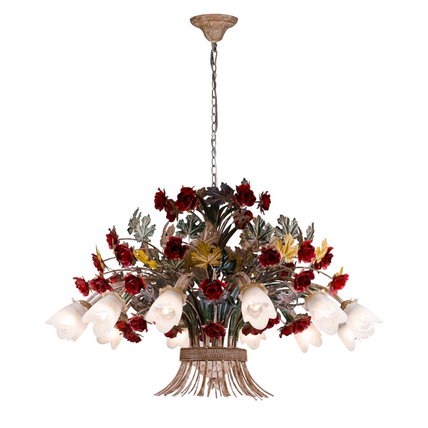 

Подвесная люстра di 1760.12 Lucia Tucci Fiori Rose, Разноцветный, Fiori Di Rose Fiori di rose 1760.12