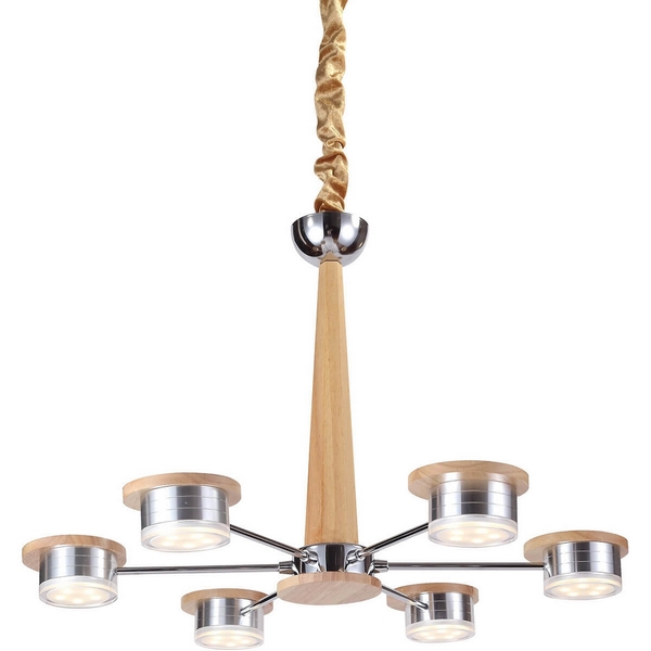 

Люстра светодиодная бук 069.6 Lucia Tucci Natura Led, Бежевый, Natura Natura 069.6 Led