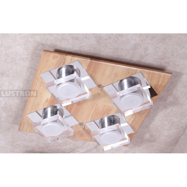 

Потолочный светодиодный светильник бук 073.4 Lucia Tucci Natura Led, Бежевый, Natura Natura 073.4 Led