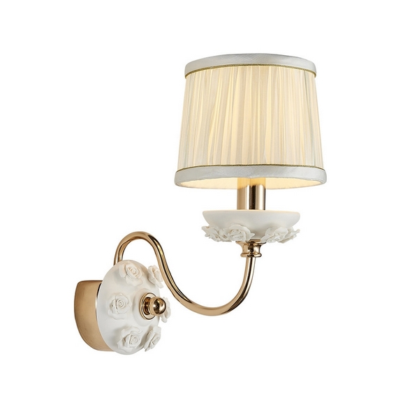 

Бра Эрин 1030/1W-GD-WT Lumien Hall, Белый, Эрин 1030/1W-GD-WT