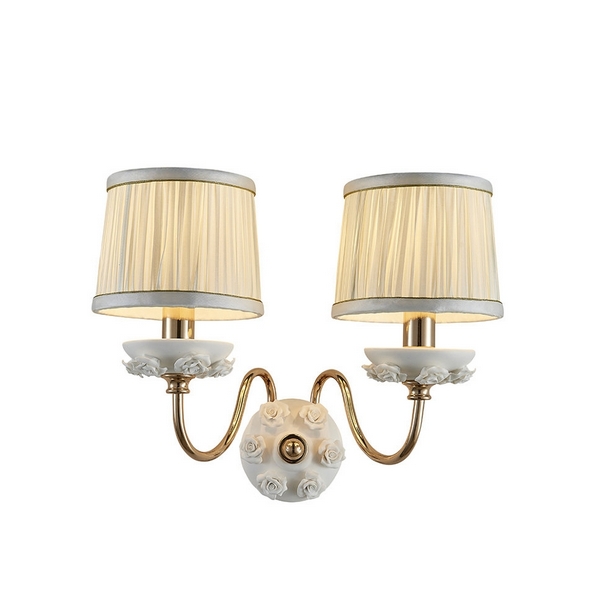 

Бра Lumien Hall Эрин 1030/2W-GD-WT, Белый, Эрин 1030/2W-GD-WT