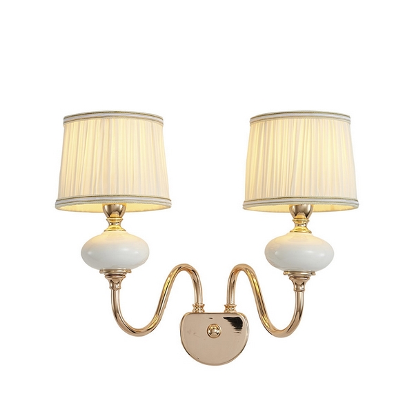 

Бра Lumien Hall Макей 1031/2W-GD-WT, Белый, Макей 1031/2W-GD-WT