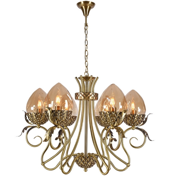 

Подвесная люстра Lumien Hall Olivi 3304/6H-ABPAB-AM, Olivi 3304/6H-ABPAB-AM