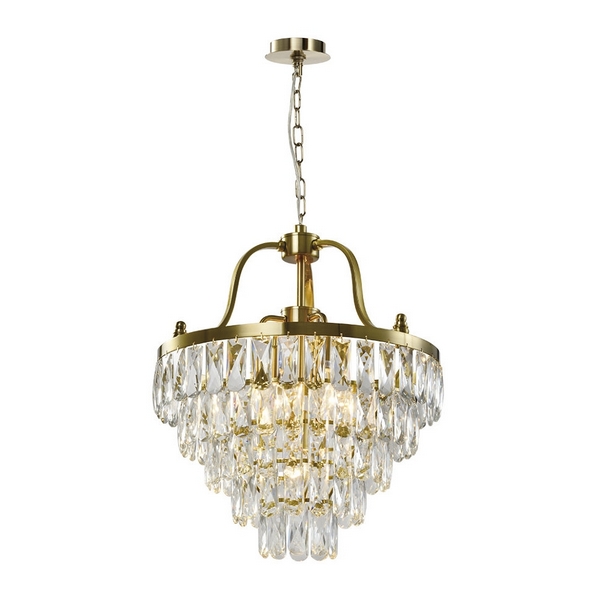 

Подвесная люстра хрустальная Lumien Hall Salvatore LH0037/5P-CO-CL, Salvatore LH0037/5P-CO-CL