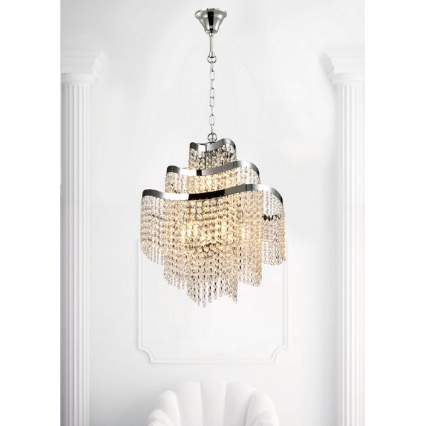 

Подвесная люстра Lumien Hall Markellin LH0040/9H-NK-CL, Прозрачный, Markellin LH0040/9H-NK-CL