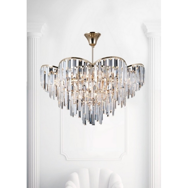 

Потолочная люстра на штанге Lumien Hall Julen LH0065/12C-FGD-CL, Прозрачный, Julen LH0065/12C-FGD-CL