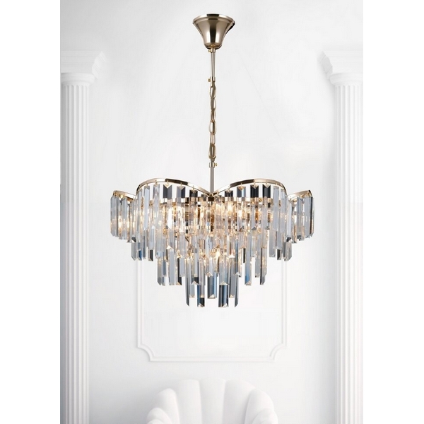 

Подвесная люстра Lumien Hall Julen LH0065/8H-FGD-CL, Прозрачный, Julen LH0065/8H-FGD-CL