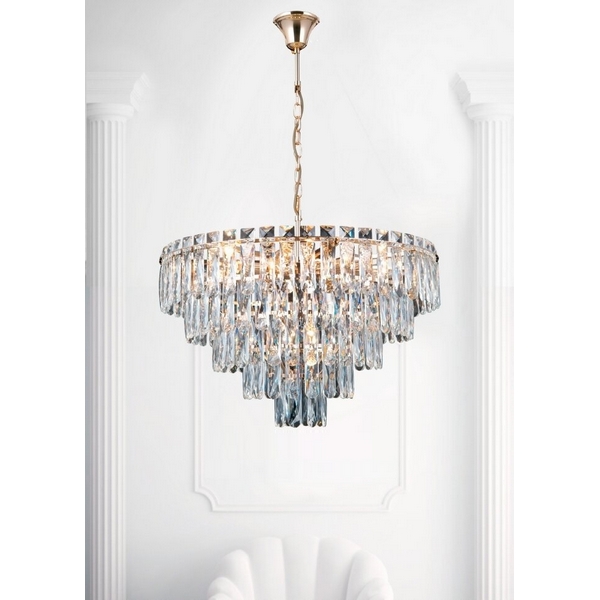 

Подвесная люстра Lumien Hall Kristin LH0066/10H-FGD-CL, Прозрачный, Kristin LH0066/10H-FGD-CL
