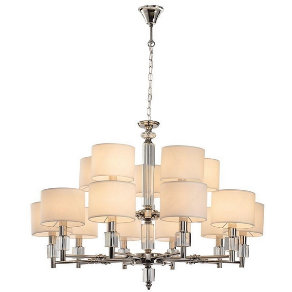 

Подвесная люстра Lumien Hall Малье LH1053/15H-NK-WT, Белый, Малье LH1053/15H-NK-WT