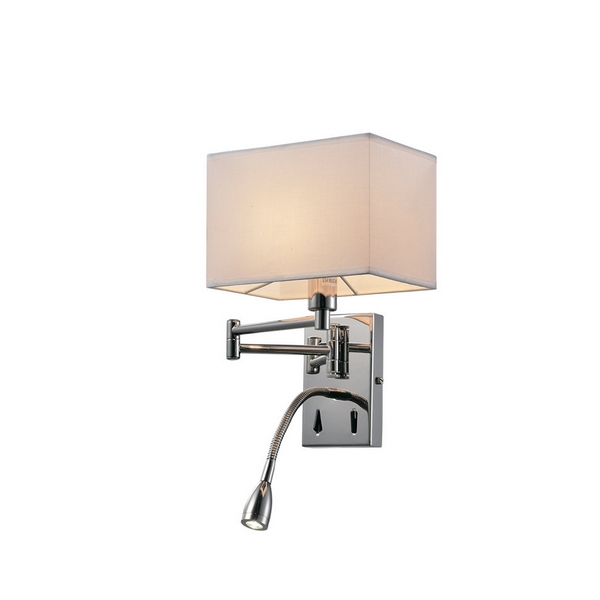 

Бра с выключателем Lumien Hall Lekko LH1058/1W-NK-WT, Белый, Lekko LH1058/1W-NK-WT