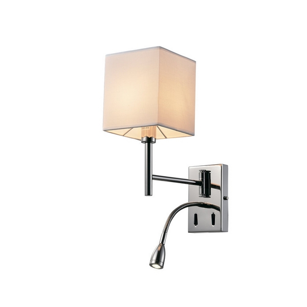 

Бра с выключателем Lumien Hall Torno LH1059/1W-NK-WT, Белый, Torno LH1059/1W-NK-WT