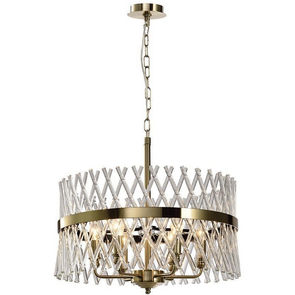 

Подвесная люстра Baziano LH3040/6P-CO-CL (Lumien Hall), Латунь, Baziano LH3040/6P-CO-CL