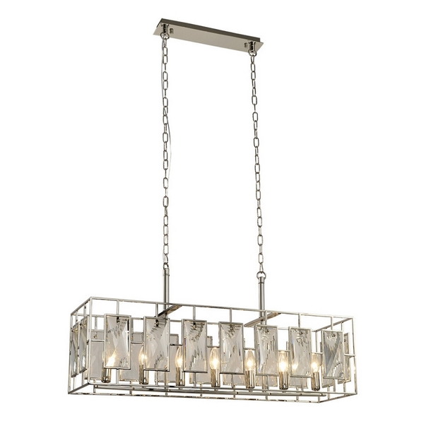 

Подвесная люстра хрустальная Lumien Hall Barumini LH3046/7PR-NK, Никель, Barumini LH3046/7PR-NK