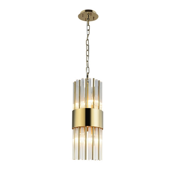

Подвесной светильник хрустальный Floridiya LH3054/4P-GDCG (Lumien Hall), Золото, Floridiya LH3054/4P-GDCG