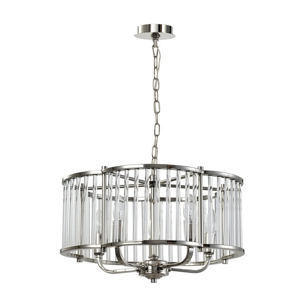 

Подвесная люстра Lenora LH3062/5P-NL-CL (Lumien Hall), Никель, Lenora LH3062/5P-NL-CL