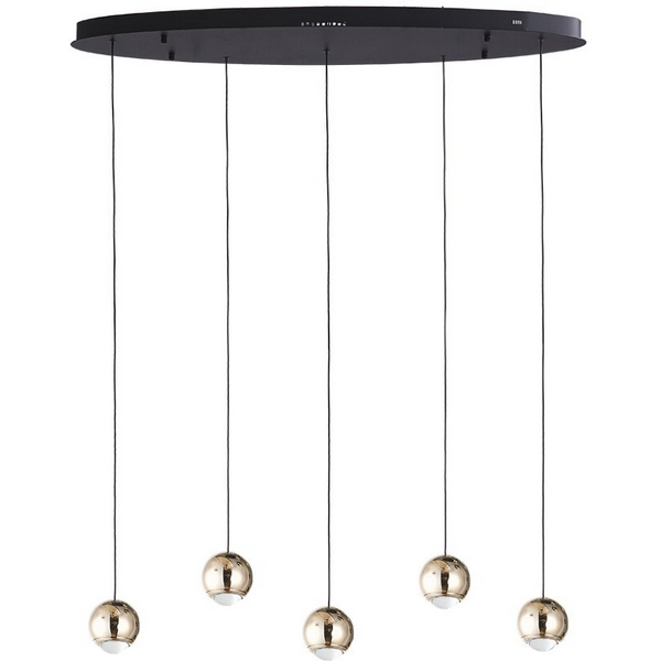 

Подвесной светильник Lumien Hall Danay LH8027/5P-BK-SGD, Золото, Danay LH8027/5P-BK-SGD