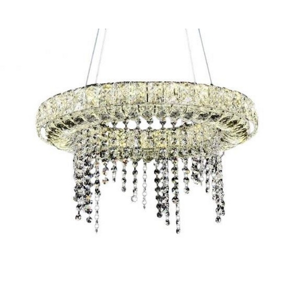 

Подвесная люстра хрустальная светодиодная Meduza DDP 6895 (Lumina Deco), Прозрачный, Meduza DDP 6895