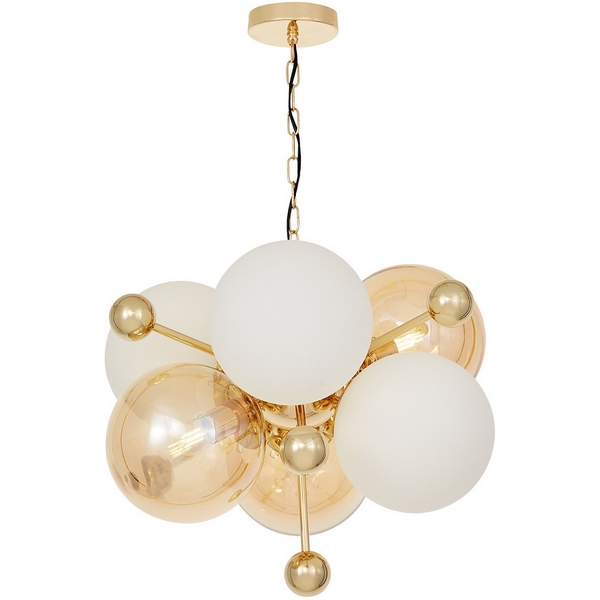 

Подвесной светильник Lumina Deco Afrodis LDP 1138-6 GD, Янтарный, Afrodis LDP 1138-6 GD