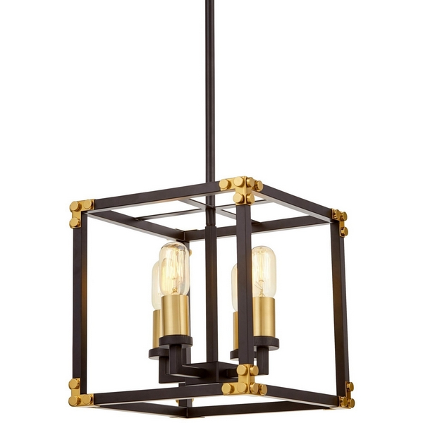 

Подвесная люстра Lumina Deco LDP 1140-4 BK+MD, Золото, LDP 1140-4 BK+MD