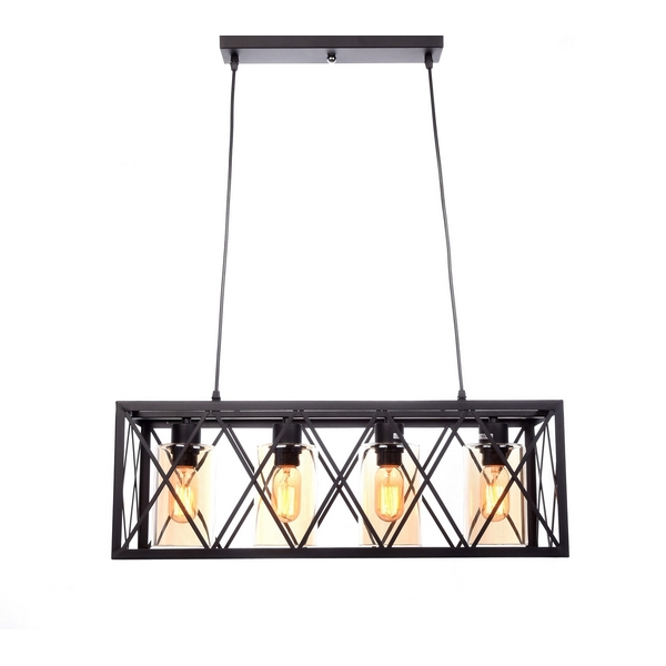 

Подвесной светильник LDP 11535-4 BK Lumina Deco Nortis, Черный, Nortis LDP 11535-4 BK