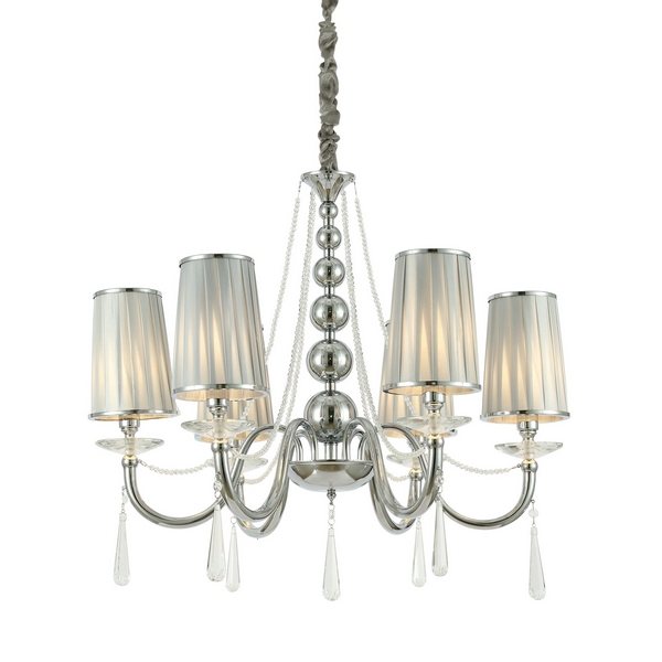 

Подвесная люстра LDP 1200-6 CHR Lumina Deco Fabione, Fabione LDP 1200-6 CHR
