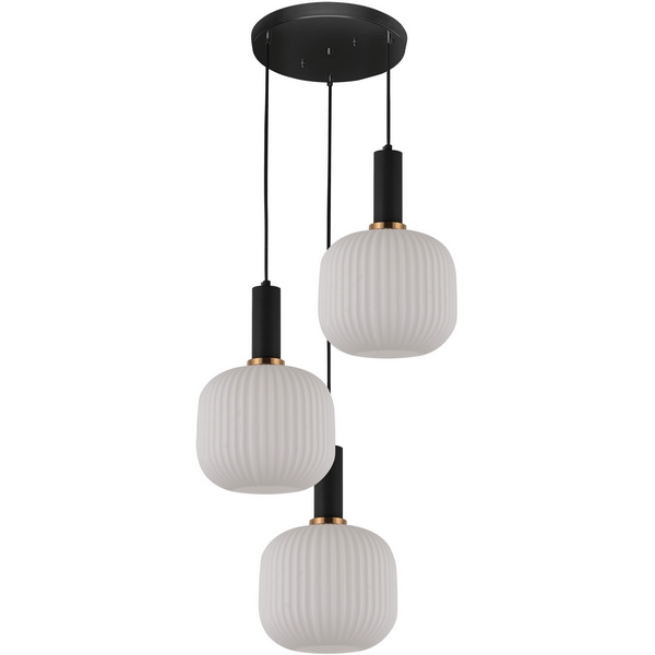 

Подвесной светильник Lumina Deco Gato LDP 1217-3 WT+BK, Белый, Gato LDP 1217-3 WT+BK