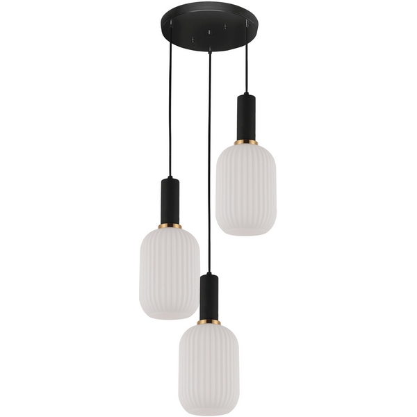 

Подвесной светильник Lumina Deco Rico LDP 1218-3 WT+BK, Белый, Rico LDP 1218-3 WT+BK