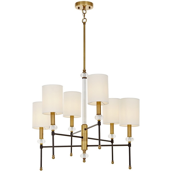 

Подвесная люстра Lumina Deco Rodezio LDP 1229-6-NF MD, Белый, Rodezio LDP 1229-6-NF MD