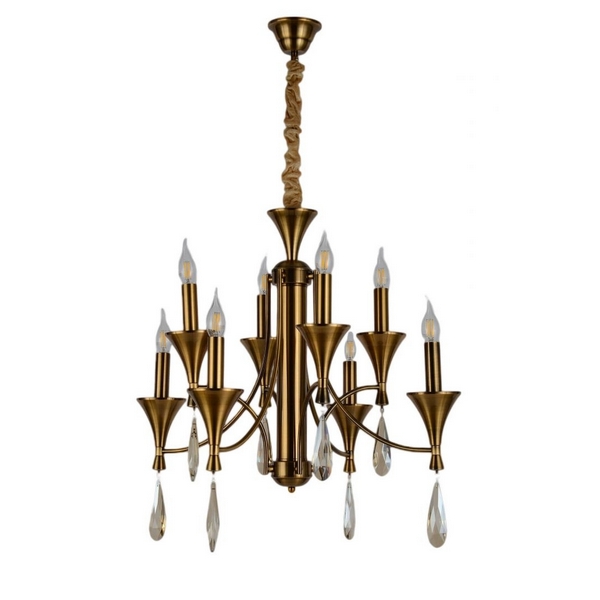 

Подвесная люстра LDP 1230-8 Lumina Deco Libero MD, Золото, Libero LDP 1230-8 MD