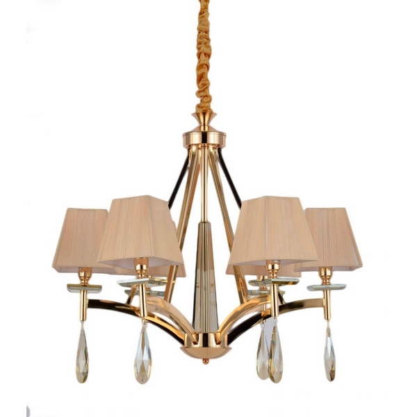 

Подвесная люстра LDP 1240-6 GD Lumina Deco Valentina, Valentina LDP 1240-6 GD
