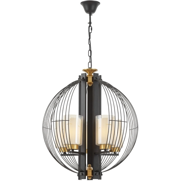 Подвесная люстра Lumina Deco Ponti LDP 1245-5 BK+MD