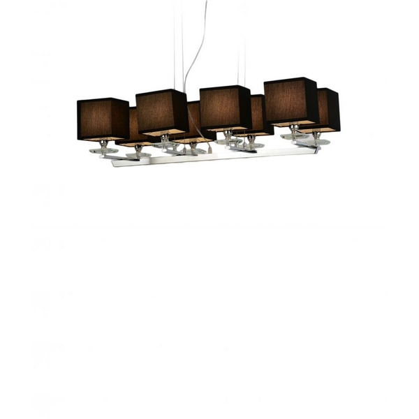 

Подвесная люстра LDP 1248-8 BK Lumina Deco Fianelo, Черный, Fianelo LDP 1248-8 BK