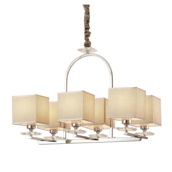 

Подвесная люстра LDP 17100-6 CHR Lumina Deco Liniano, Серый, Liniano LDP 17100-6 CHR