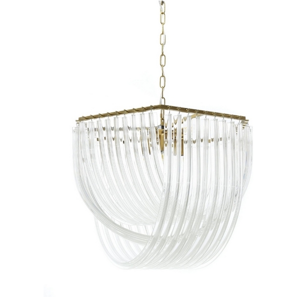 

Подвесная люстра Lumina Deco Weddini LDP 6001-600 GD+CL, Прозрачный, Weddini LDP 6001-600 GD+CL