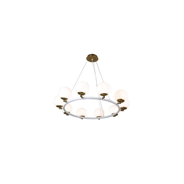 

Подвесная люстра LDP 6032-10 WT+MD Lumina Deco Modica, Modica LDP 6032-10 WT+MD