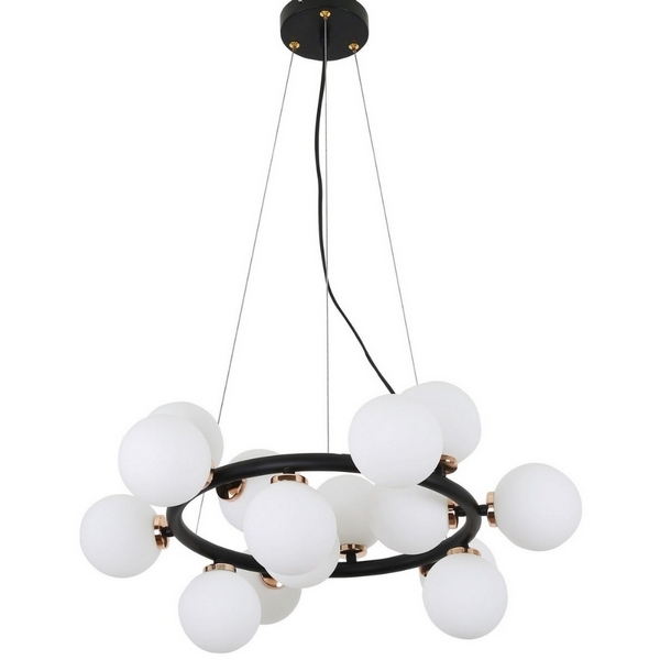

Подвесная люстра LDP 6033-15 BK+GD Lumina Deco, LDP 6033-15 BK+GD